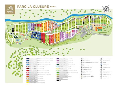 parc la clusure plattegrond|Plattegrond Parc la Clusure (Roompot)